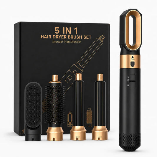 5-in-1 Hot Air Hair Styler – Dry, Curl, Smooth & Volumize