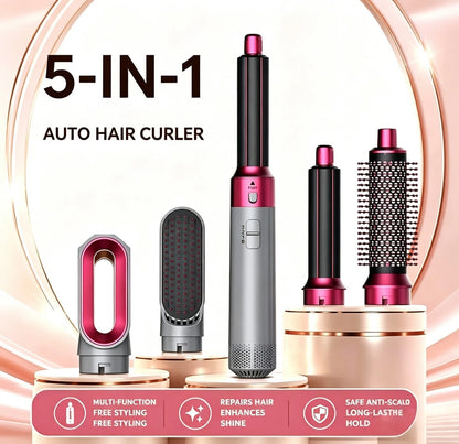 5-in-1 Hot Air Hair Styler – Dry, Curl, Smooth & Volumize